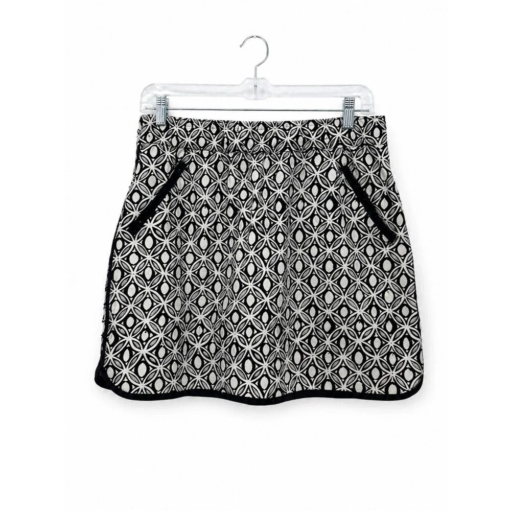 Talbots Navy Blue Pattern Petite Mini Athletic Skort Size Small Petite Skirt